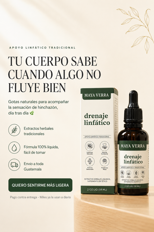 Drenaje Linfático (Extractos herbales líquidos en gotas, apoyo linfático tradicional, 59 ml)