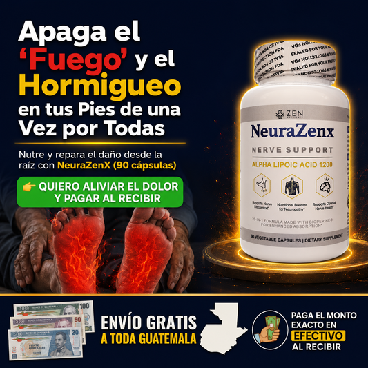 NeuraZenx 90 cápsulas - fórmula 20 en 1 para el sistema nervioso - ShopNova Guatemala